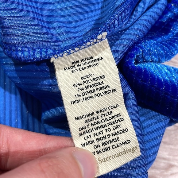 Soft Surroundings Blue Silver Textured Velvet Boyfriend Shirt Button Down - Picture 8 of 9